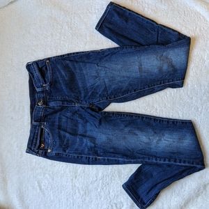 Halle Super Skinny Mid-Rise Jeans, size 28